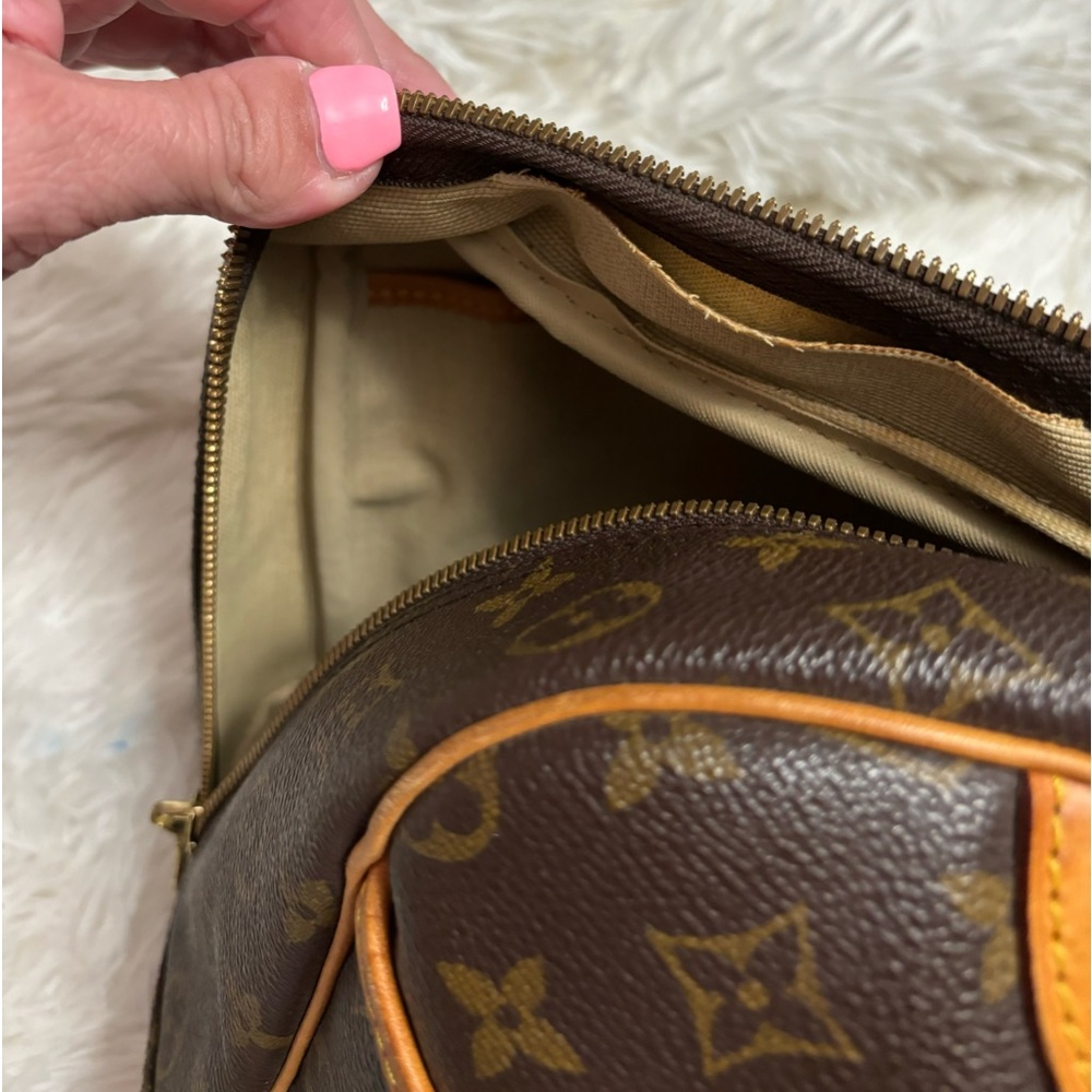 VINTAGE Louis Vuitton Satchel Bag Deauville Brown Monogram - Picture 15 of 16